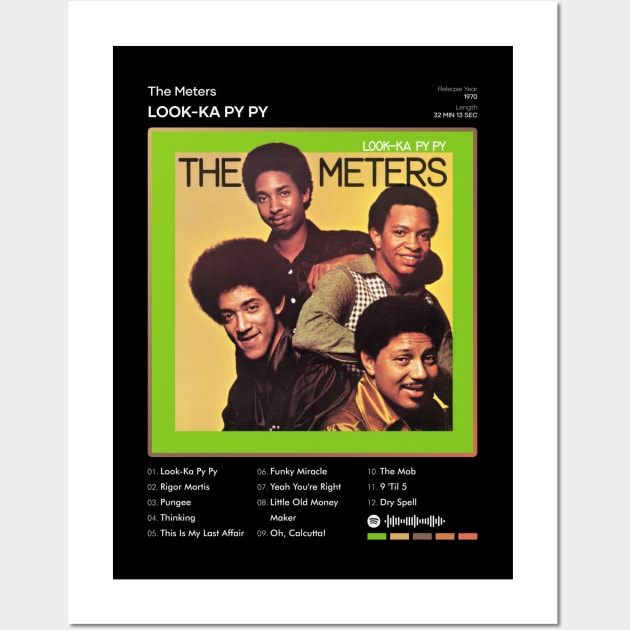 The Meters - Look-Ka Py Py Tracklist Album Wall Art by 80sRetro